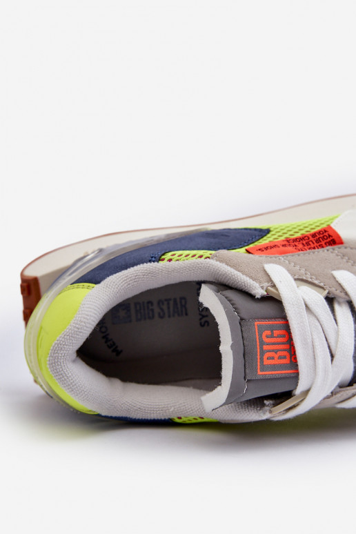 tênis À modalo de tênis Tem que sercho Memory Foam System Big Star NN174344 cor cinza tênis À modalo de tênis Tem que sercho Memory Foam System Big Star NN174344 cor cinza