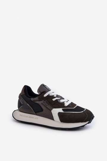 tênis À modalo de tênis Tem que sercho Memory Foam System Big Star NN174347 cor preta