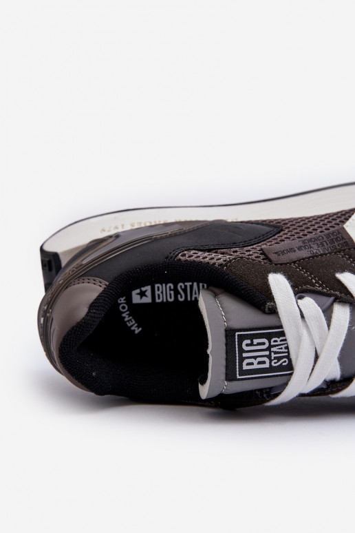 tênis À modalo de tênis Tem que sercho Memory Foam System Big Star NN174347 cor preta