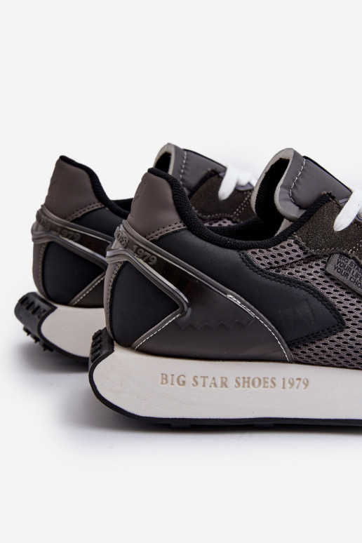 tênis À modalo de tênis Tem que sercho Memory Foam System Big Star NN174347 cor preta