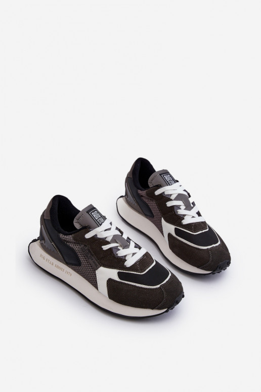 tênis À modalo de tênis Tem que sercho Memory Foam System Big Star NN174347 cor preta