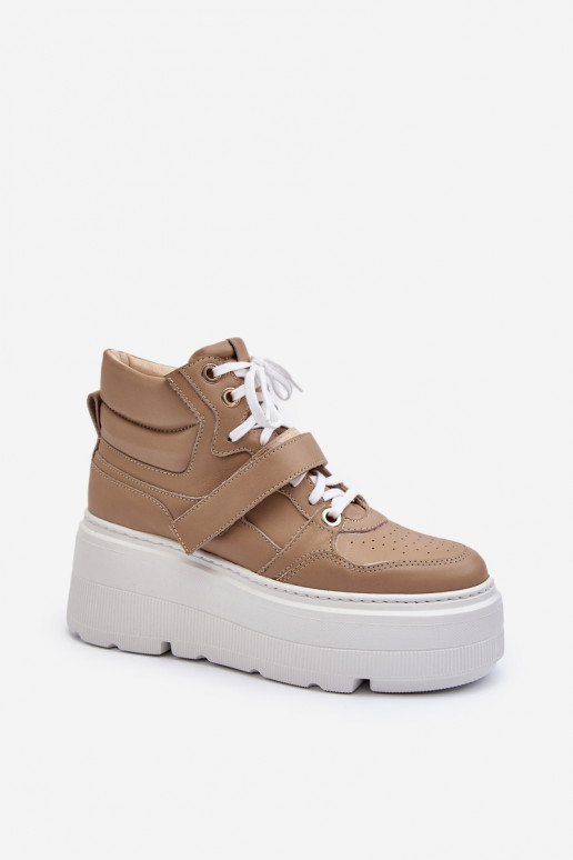 Zazoo 3450 Pele À modalo de tênis Feminino bege Zazoo 3450 Pele À modalo de tênis Feminino bege