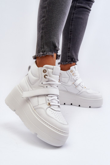 Zazoo 3450 Pele À modalo de tênis Feminino cor branca
