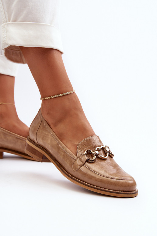 Pele Feminino Mocassins lacados Laura Messi 2760 cor marrom Pele Feminino Mocassins lacados Laura Messi 2760 cor marrom