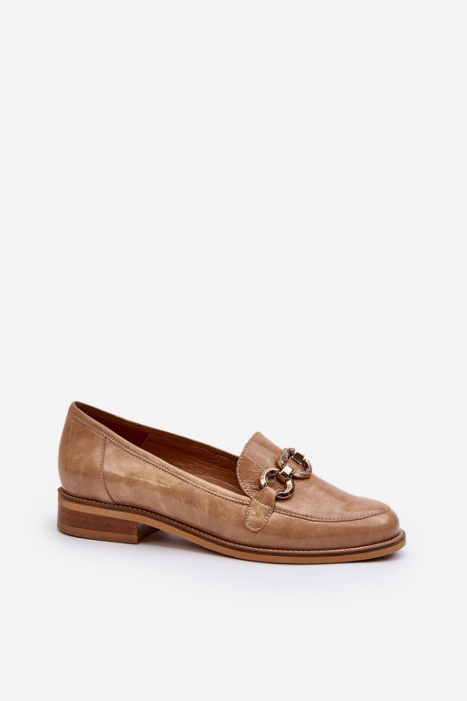 Pele Feminino Mocassins lacados Laura Messi 2760 cor marrom Pele Feminino Mocassins lacados Laura Messi 2760 cor marrom