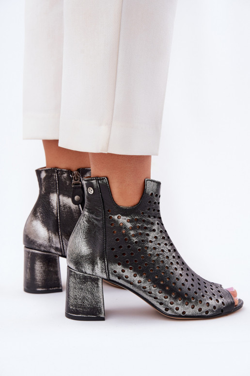 Pele Botas a céu aberto Tem que serciejka 05420-01 cor preta Pele Botas a céu aberto Tem que serciejka 05420-01 cor preta