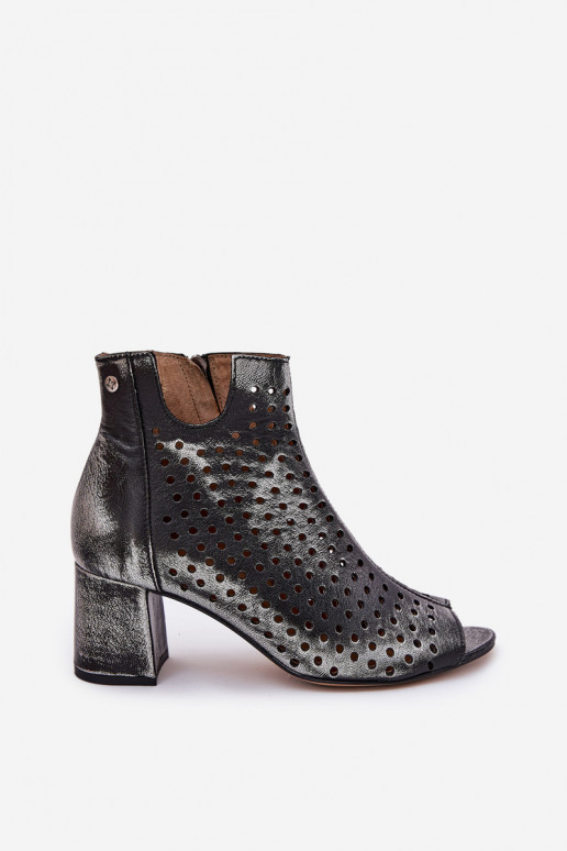 Pele Botas a céu aberto Tem que serciejka 05420-01 cor preta Pele Botas a céu aberto Tem que serciejka 05420-01 cor preta