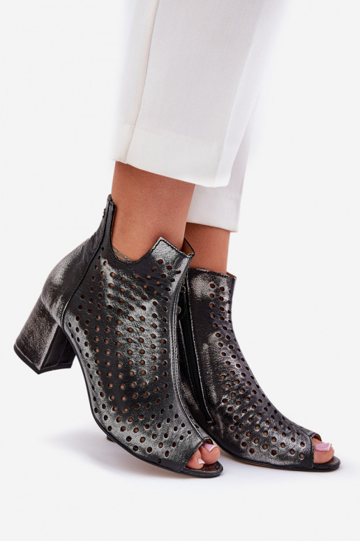 Pele Botas a céu aberto Tem que serciejka 05420-01 cor preta Pele Botas a céu aberto Tem que serciejka 05420-01 cor preta