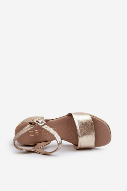 Zazoo 40386 Feminino Sandálias femininas Klocke cor dourada Zazoo 40386 Feminino Sandálias femininas Klocke cor dourada