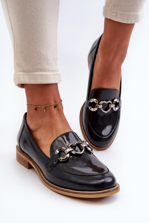 Pele Feminino Mocassins lacados Laura Messi 2760 azul escuro Pele Feminino Mocassins lacados Laura Messi 2760 azul escuro