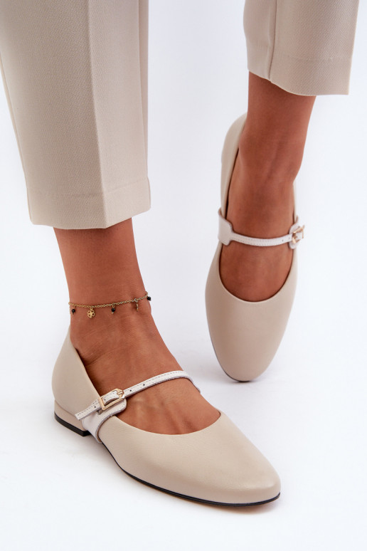 Bailarinas Feminino com salto largo Laura Messi 2774 bege Bailarinas Feminino com salto largo Laura Messi 2774 bege