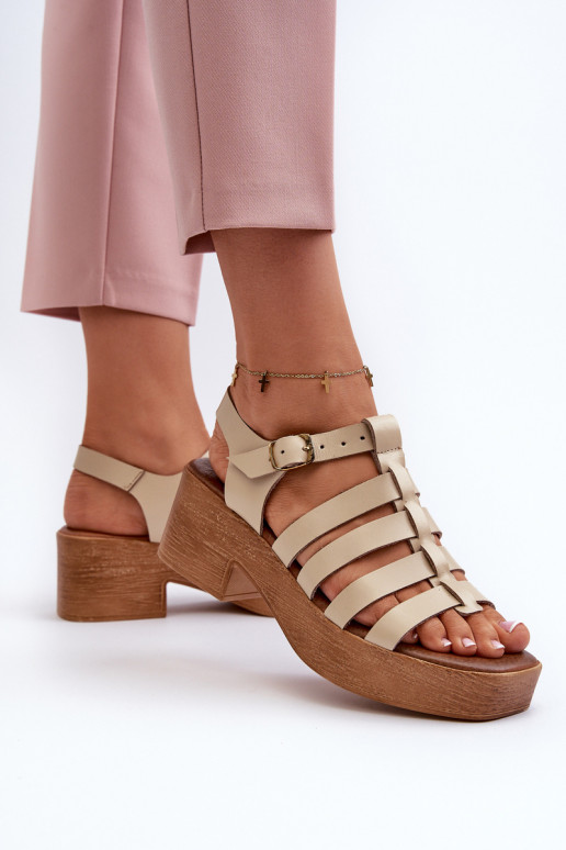 Zazoo 40410 Sandálias femininas Feminino bege Zazoo 40410 Sandálias femininas Feminino bege