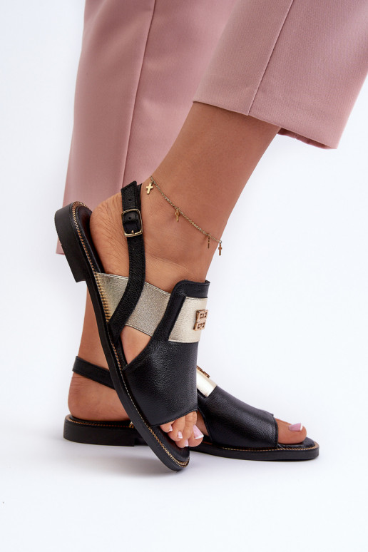 Zazoo 40385 Feminino Sandálias femininas cor preta Zazoo 40385 Feminino Sandálias femininas cor preta
