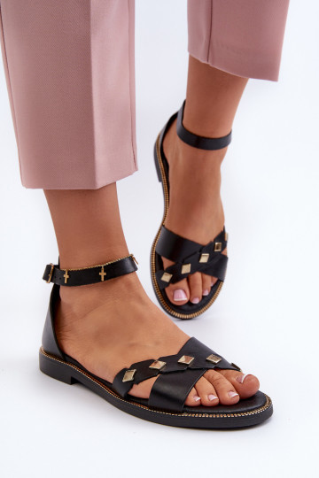Zazoo 40378 isósceles Sandálias femininas Feminino cor preta
