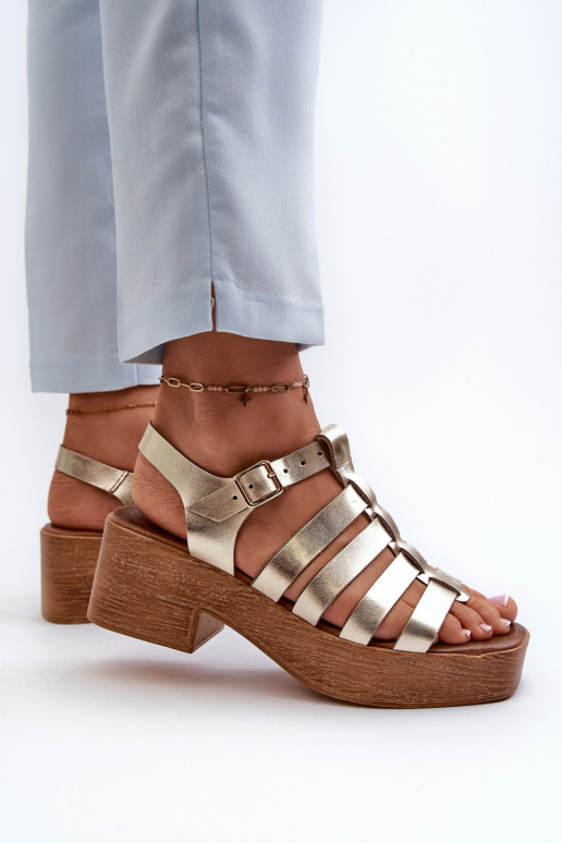 Zazoo 40410 Sandálias femininas Feminino cor dourada Zazoo 40410 Sandálias femininas Feminino cor dourada