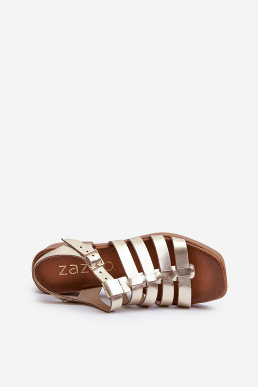 Zazoo 40410 Sandálias femininas Feminino cor dourada Zazoo 40410 Sandálias femininas Feminino cor dourada