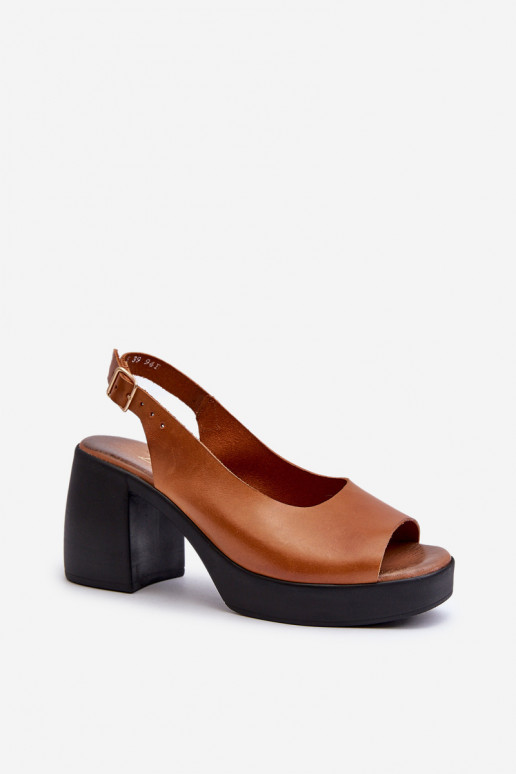 Zazoo 40376 Sandálias femininas Em saltos enormes cor marrom Zazoo 40376 Sandálias femininas Em saltos enormes cor marrom