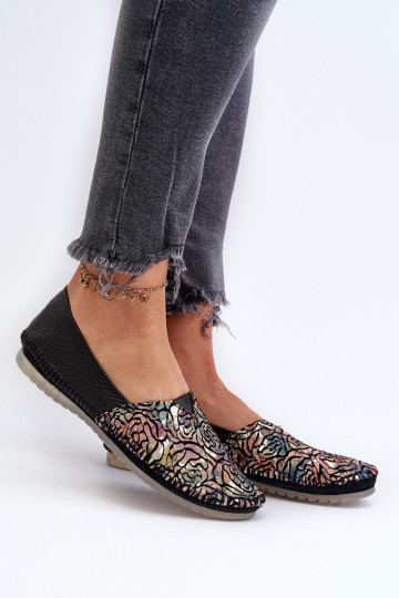 Feminino Bailarinas Tem que serciejka 1930B-01 cor preta 2