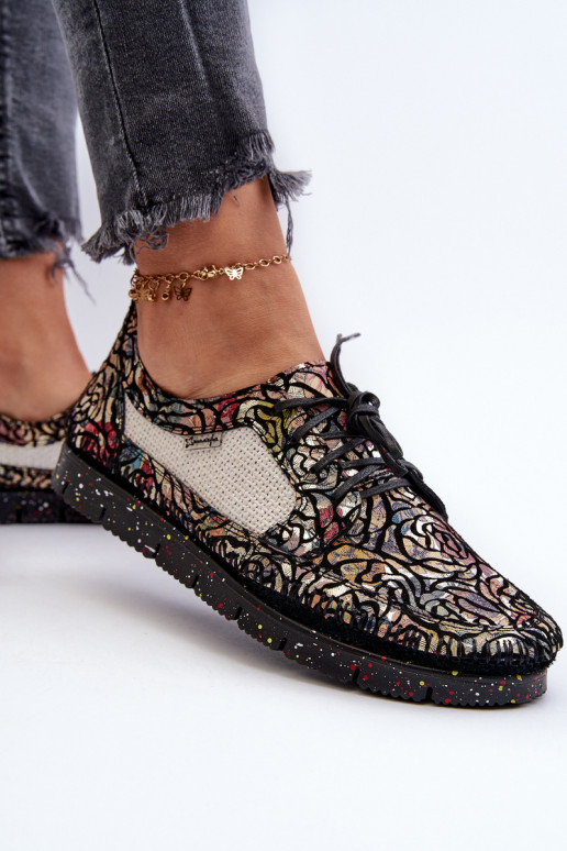 Estampado sapato Feminino Tem que serciejka 06347-01 cor preta Estampado sapato Feminino Tem que serciejka 06347-01 cor preta