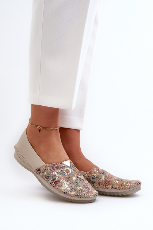 Feminino Bailarinas Tem que serciejka 1930B-04 bege Feminino Bailarinas Tem que serciejka 1930B-04 bege