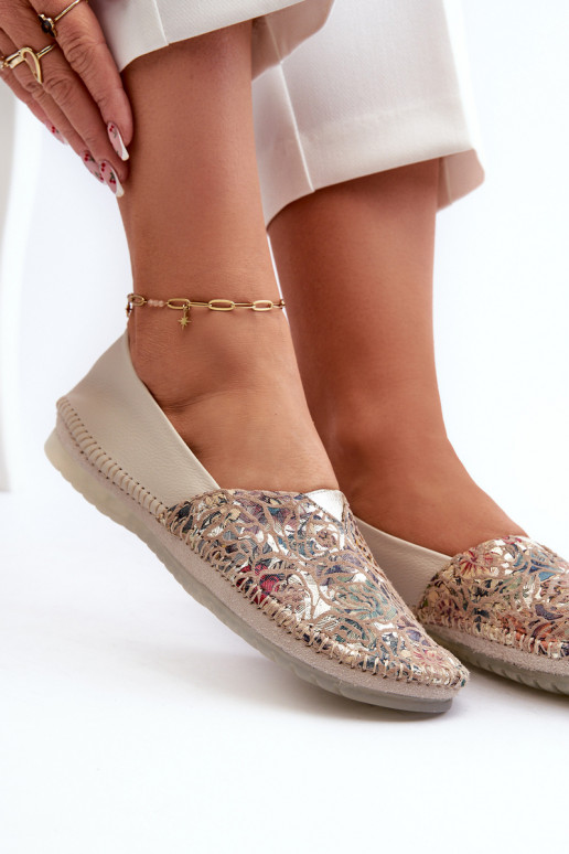 Feminino Bailarinas Tem que serciejka 1930B-04 bege Feminino Bailarinas Tem que serciejka 1930B-04 bege