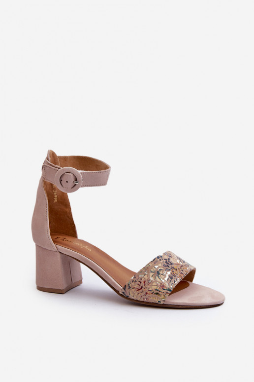 Elegante salto alto em camurça Tem que serciejka 04141-49 bege Elegante salto alto em camurça Tem que serciejka 04141-49 bege