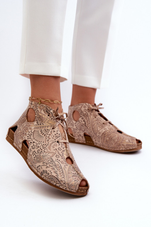 Estampado Pele Botas Tem que serciejka 03426-02 bege Estampado Pele Botas Tem que serciejka 03426-02 bege