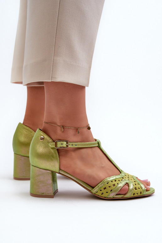 sandálias Pele Feminino com salto Tem que serciejka 06551-09 Calcário sandálias Pele Feminino com salto Tem que serciejka 06551-09 Calcário