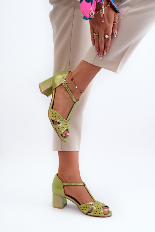 sandálias Pele Feminino com salto Tem que serciejka 06551-09 Calcário sandálias Pele Feminino com salto Tem que serciejka 06551-09 Calcário