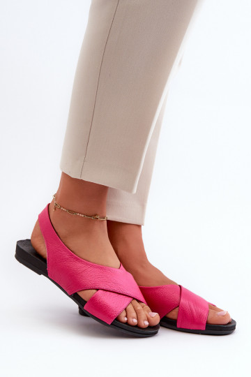 Zazoo 40407 sandálias Pele Feminino cor rosa 2