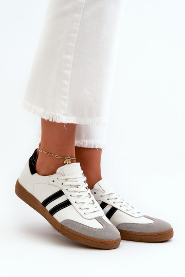 Zazoo N1068 Pele Baixo À modalo de tênis Feminino cor branca 2