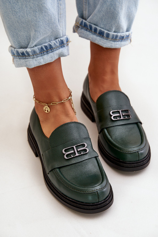 Zazoo 20174 Pele Estilo elegante sapato Feminino com salto largo cor cáqui Zazoo 20174 Pele Estilo elegante sapato Feminino com salto largo cor cáqui