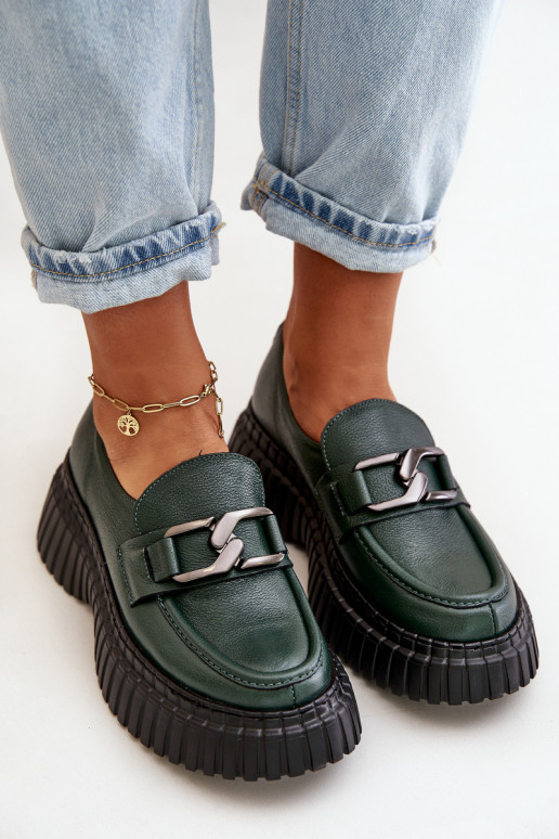 Zazoo 20176 sapato mocassins femininos Feito de couro natural cor cáqui Zazoo 20176 sapato mocassins femininos Feito de couro natural cor cáqui