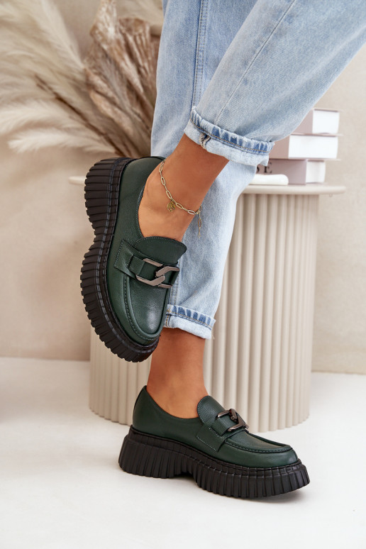 Zazoo 20176 sapato mocassins femininos Feito de couro natural cor cáqui Zazoo 20176 sapato mocassins femininos Feito de couro natural cor cáqui