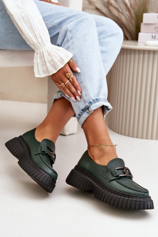 Zazoo 20176 sapato mocassins femininos Feito de couro natural cor cáqui Zazoo 20176 sapato mocassins femininos Feito de couro natural cor cáqui