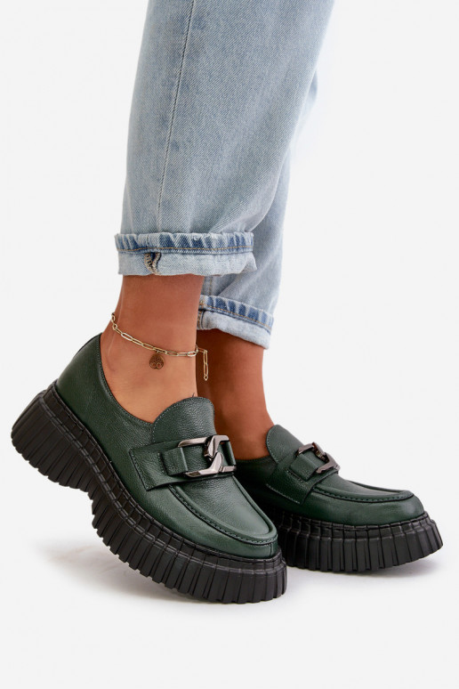 Zazoo 20176 sapato mocassins femininos Feito de couro natural cor cáqui Zazoo 20176 sapato mocassins femininos Feito de couro natural cor cáqui