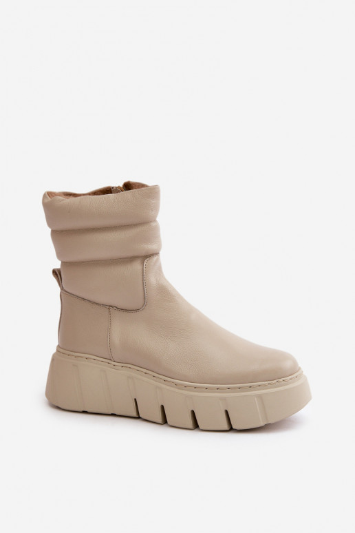 Zazoo 60512 Botas femininas de couro natural Casal o castelo quente com feltro cor de marfim Zazoo 60512 Botas femininas de couro natural Casal o castelo quente com feltro cor de marfim