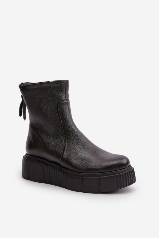 Zazoo 60369 Botas femininas com uma plataforma cor preta Zazoo 60369 Botas femininas com uma plataforma cor preta