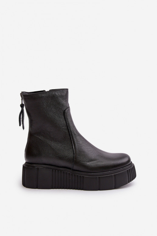 Zazoo 60369 Botas femininas com uma plataforma cor preta Zazoo 60369 Botas femininas com uma plataforma cor preta