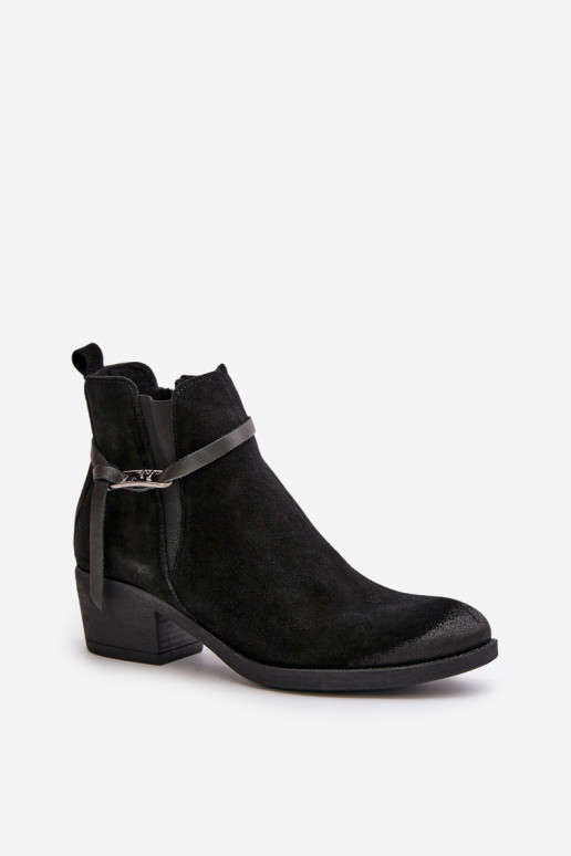 Zazoo 60478 Sapatos de camurça com salto aquecimento Preso Casal o castelo cor preta Zazoo 60478 Sapatos de camurça com salto aquecimento Preso Casal o castelo cor preta