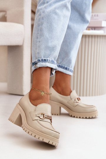 Botas femininas Chelsea com plataforma elevada na cor caqui Zazoo 60498 2