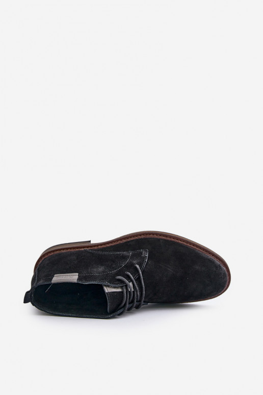 Sapatos de camurça Tem que sercho com atacadores Big Star OO174146 cor preta