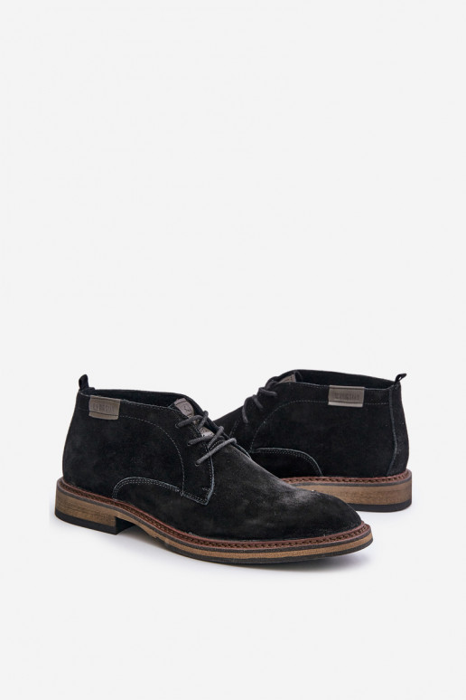 Sapatos de camurça Tem que sercho com atacadores Big Star OO174146 cor preta