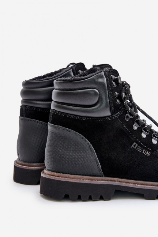 de camurça aquecimento Botas sapato Tem que sercho Big Star OO174643 Hi-Poly System cor preta de camurça aquecimento Botas sapato Tem que sercho Big Star OO174643 Hi-Poly System cor preta