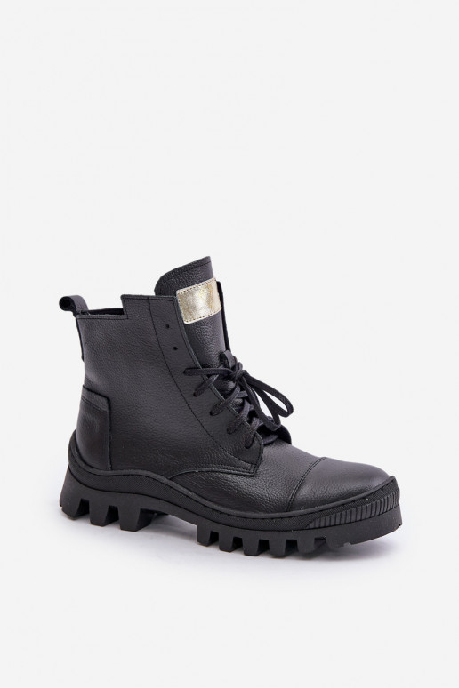 Zazoo 2831 Botas femininas Feito de couro natural cor preta Zazoo 2831 Botas femininas Feito de couro natural cor preta