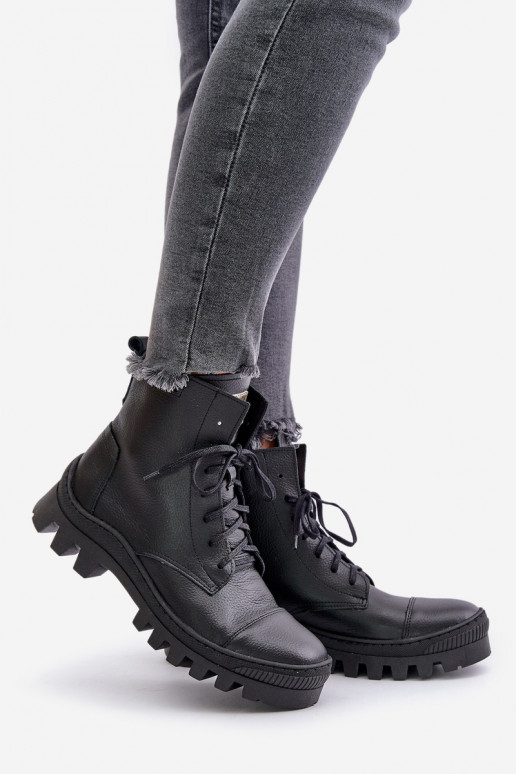 Zazoo 2831 Botas femininas Feito de couro natural cor preta Zazoo 2831 Botas femininas Feito de couro natural cor preta