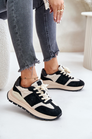 aquecimento À modalo de tênis Feminino Pele Big Star OO274A318 HI-POLY SYSTEM cor preta