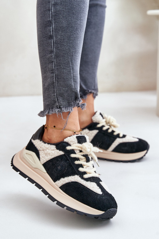 aquecimento À modalo de tênis Feminino Pele Big Star OO274A318 HI-POLY SYSTEM cor preta