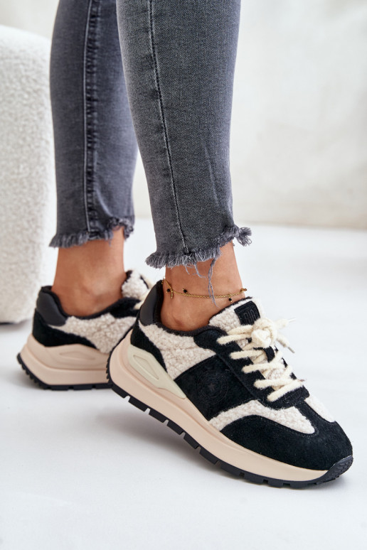 aquecimento À modalo de tênis Feminino Pele Big Star OO274A318 HI-POLY SYSTEM cor preta