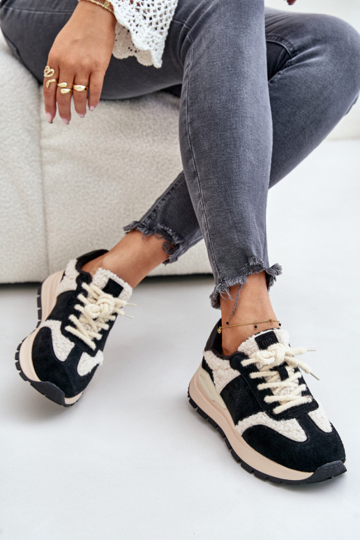 aquecimento À modalo de tênis Feminino Pele Big Star OO274A318 HI-POLY SYSTEM cor preta